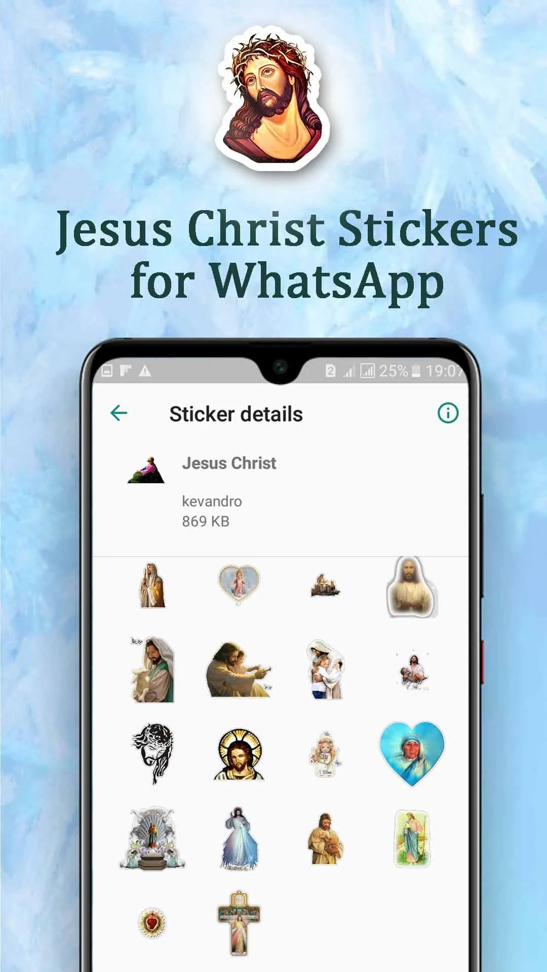 Jesus Christ Stickers Packs | Indus Appstore | Screenshot