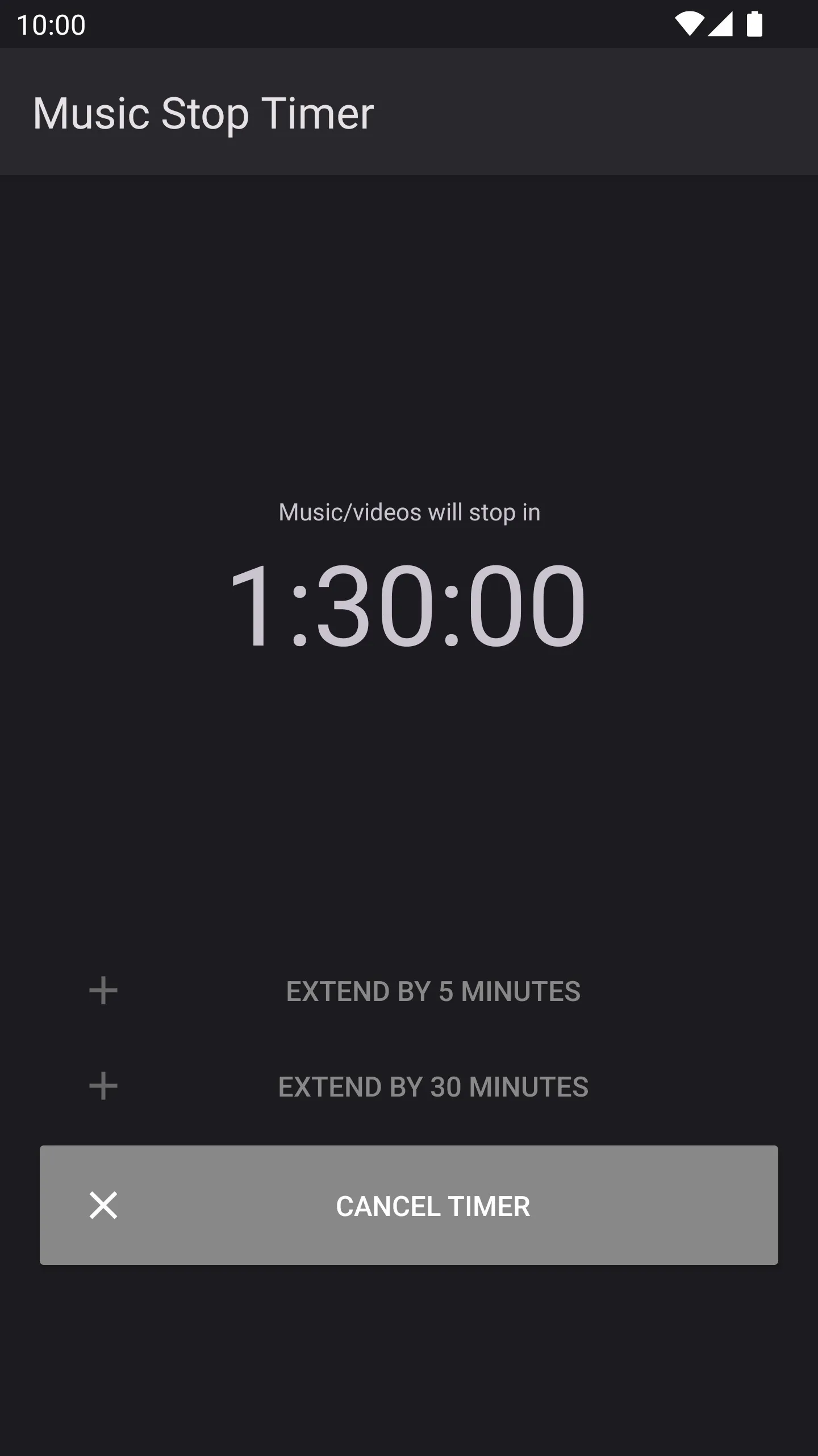 Music Stop Timer (Sleep Timer) | Indus Appstore | Screenshot