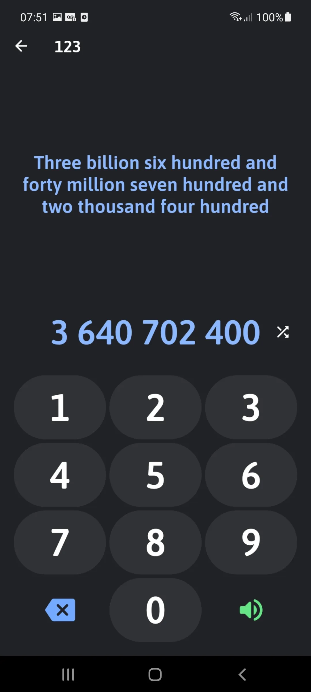 Numbers in English | Indus Appstore | Screenshot