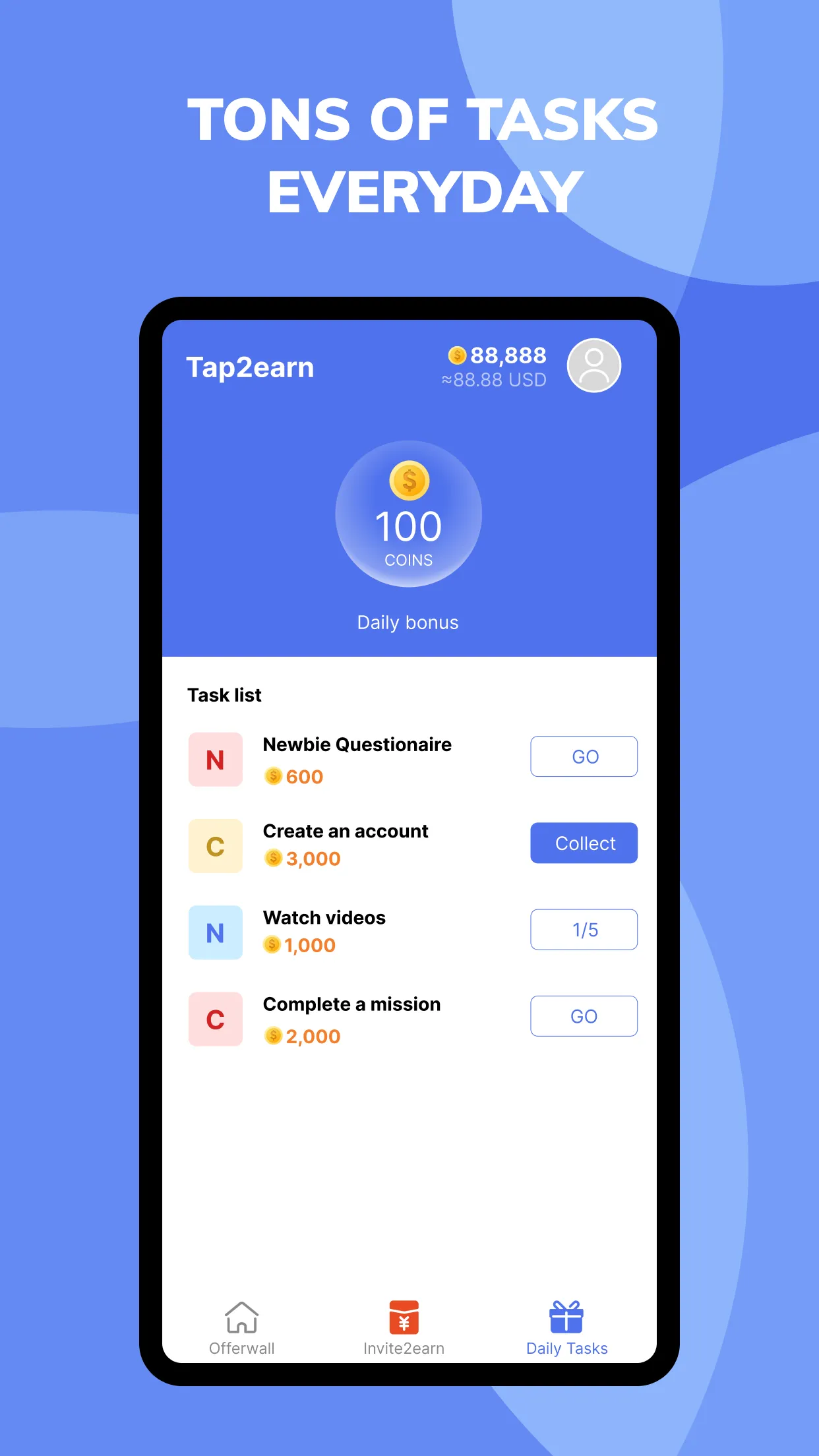 Tap2earn - Make Money Online | Indus Appstore | Screenshot