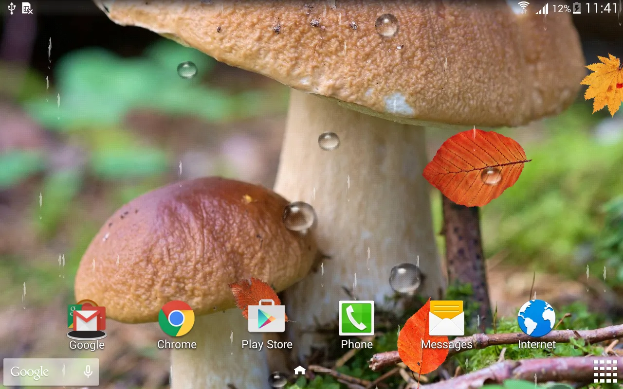 Mushrooms Live Wallpaper | Indus Appstore | Screenshot