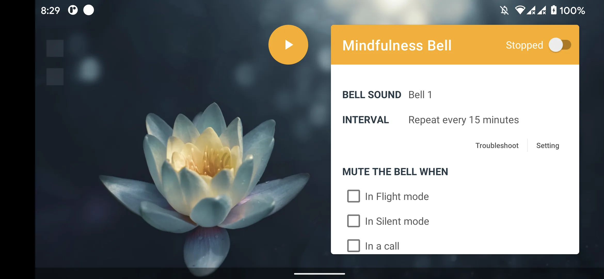 Mindfulness Bell | Indus Appstore | Screenshot