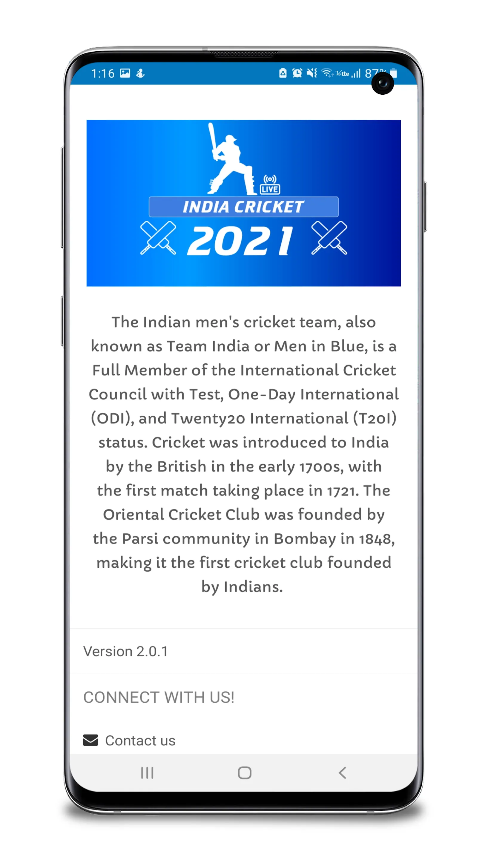 India Cricket Live 2021 HD | Indus Appstore | Screenshot