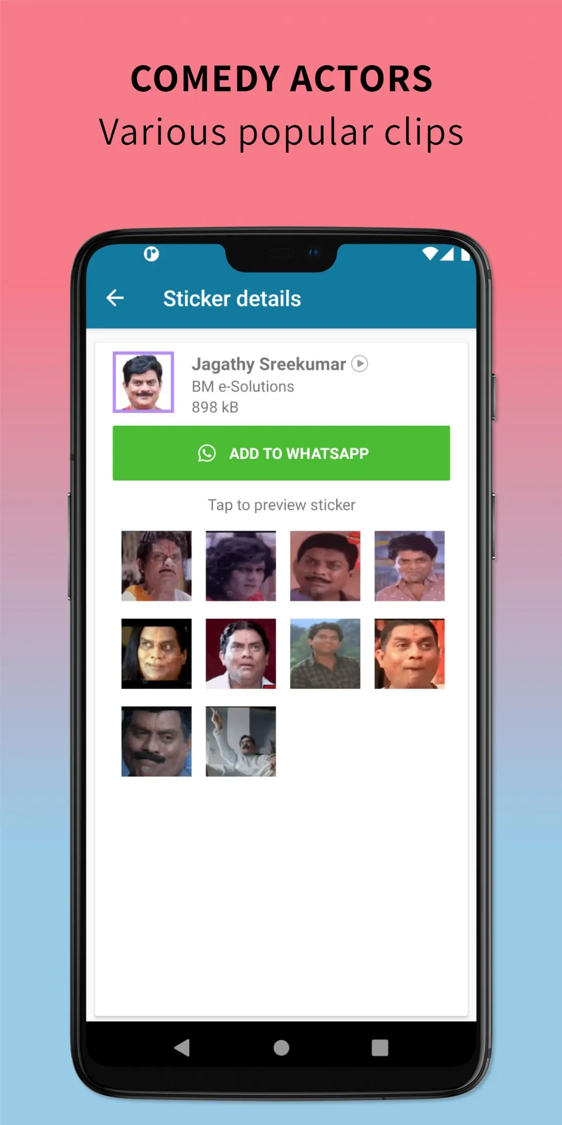 Malayalam Animated Stickers | Indus Appstore | Screenshot