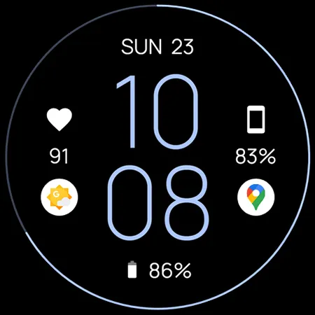 MNML Thin: Watch face | Indus Appstore | Screenshot