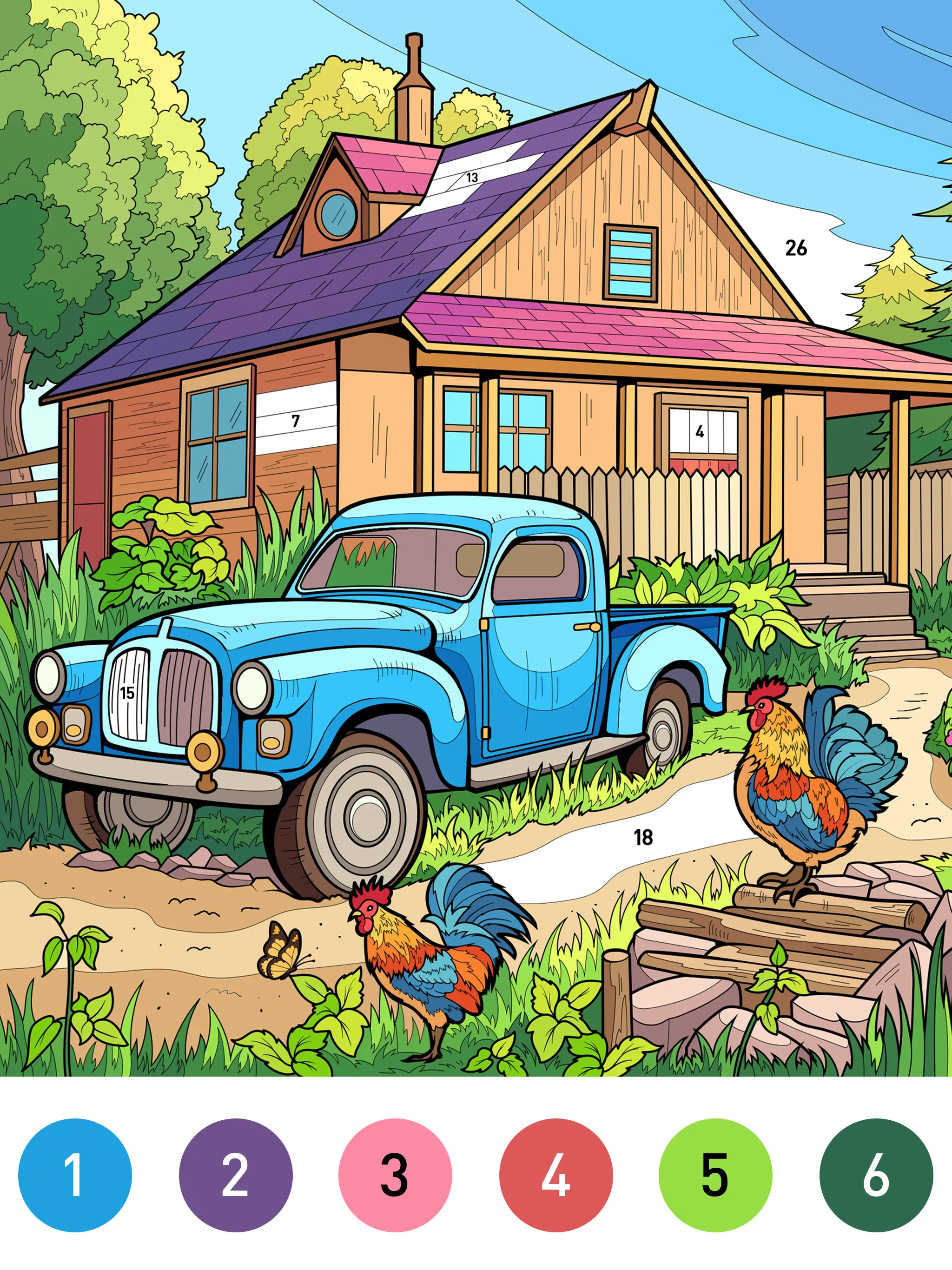 Country Farm Coloring Book | Indus Appstore | Screenshot