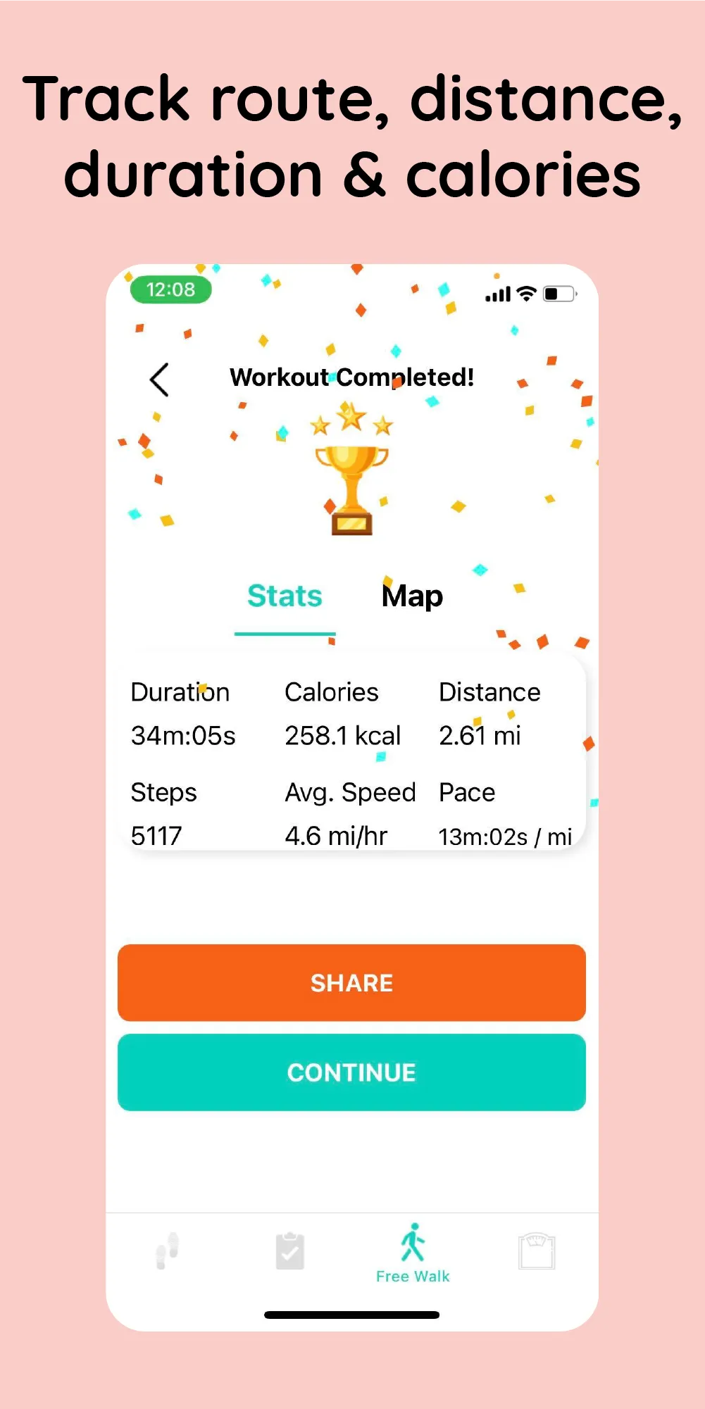 Walkster: Walking Weight Loss | Indus Appstore | Screenshot