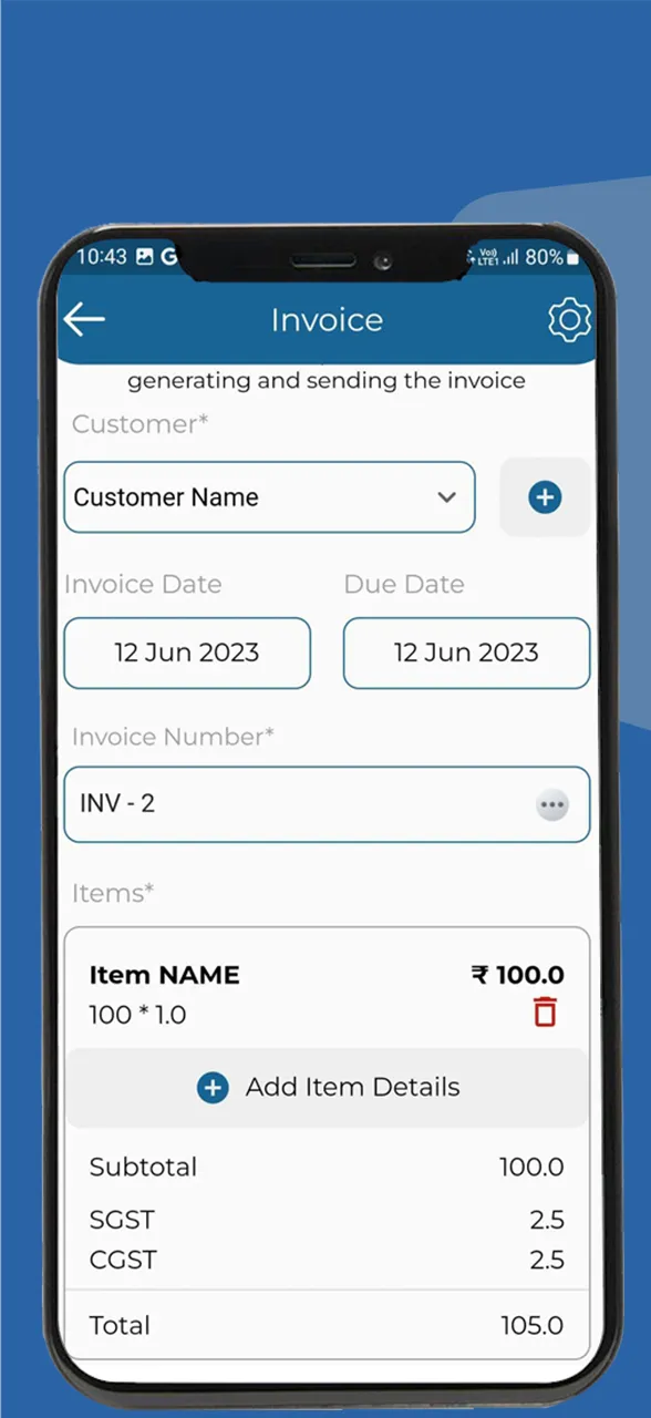 GST Invoice Generator & Calc | Indus Appstore | Screenshot