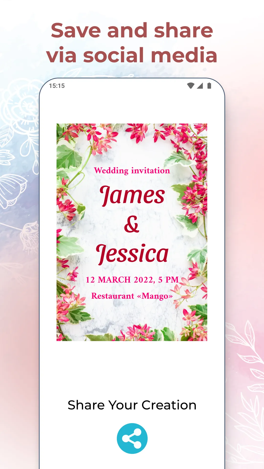 Wedding Invitation Card Maker | Indus Appstore | Screenshot