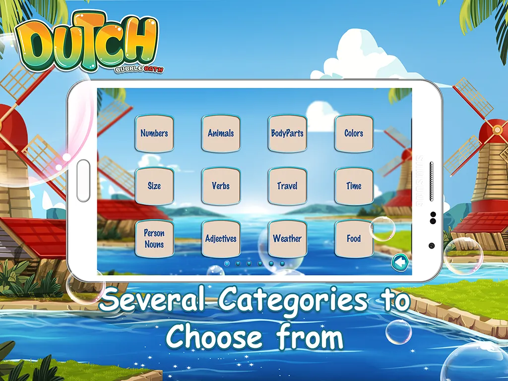 Learn Dutch Bubble Bath Game | Indus Appstore | Screenshot