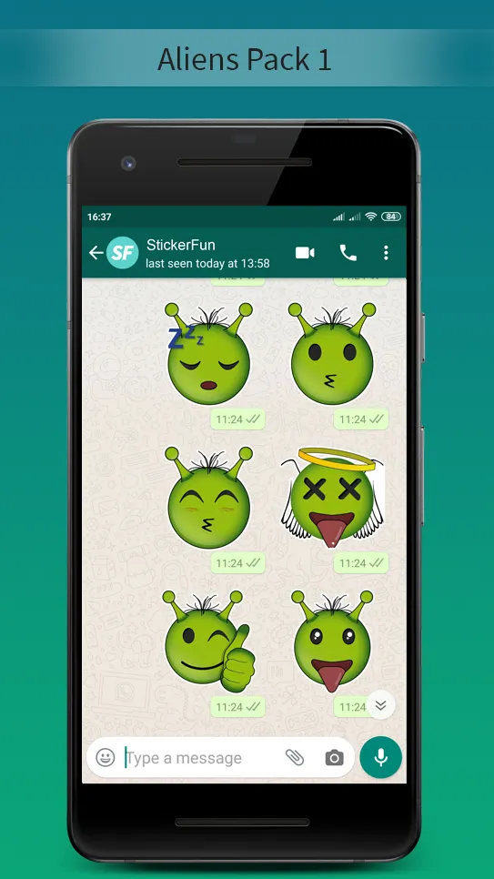 Alien Stickers - WAStickerApps | Indus Appstore | Screenshot