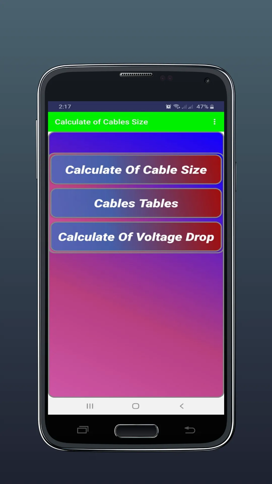 Cable Size Calculator | Indus Appstore | Screenshot