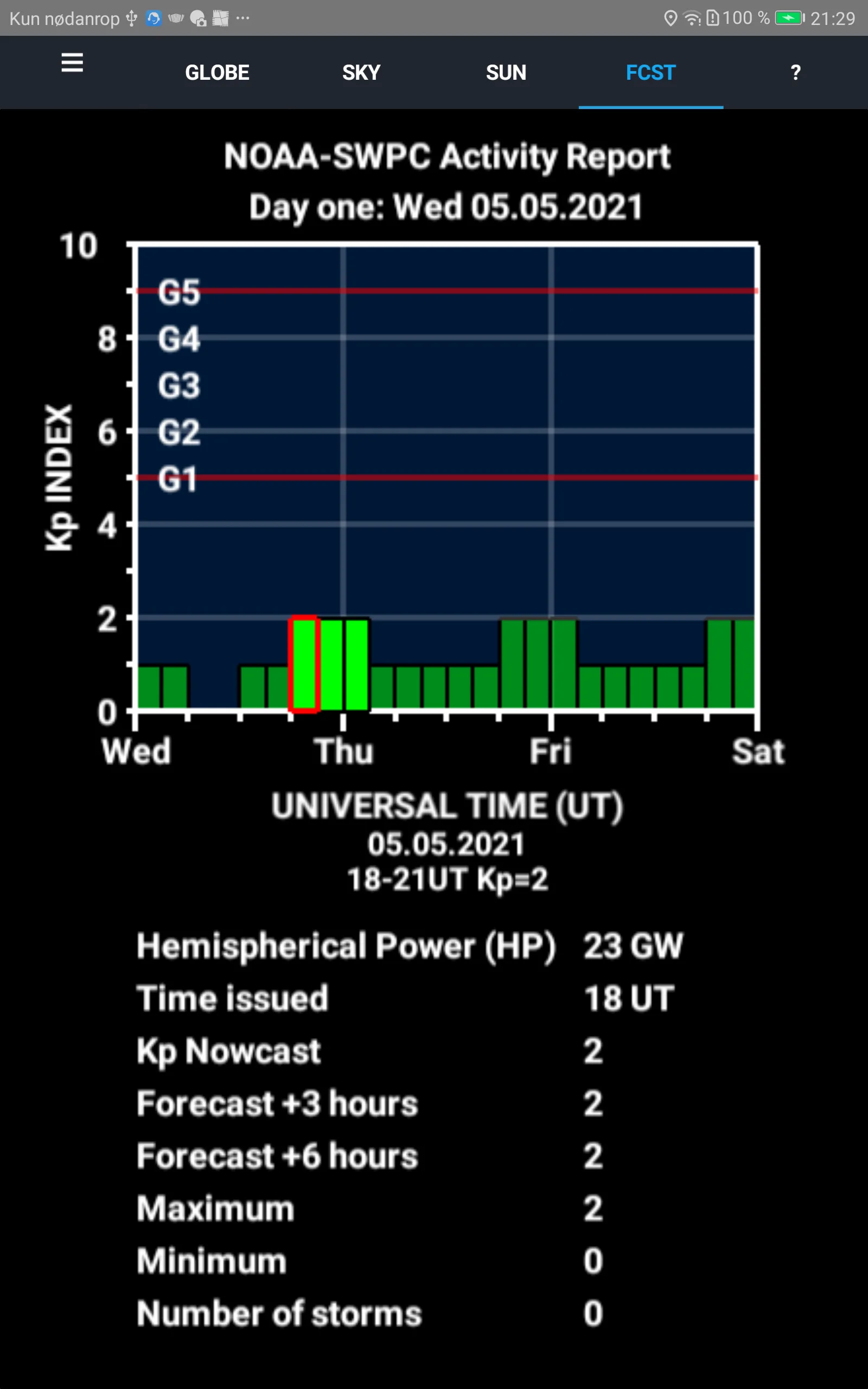 Aurora Forecast 3D | Indus Appstore | Screenshot