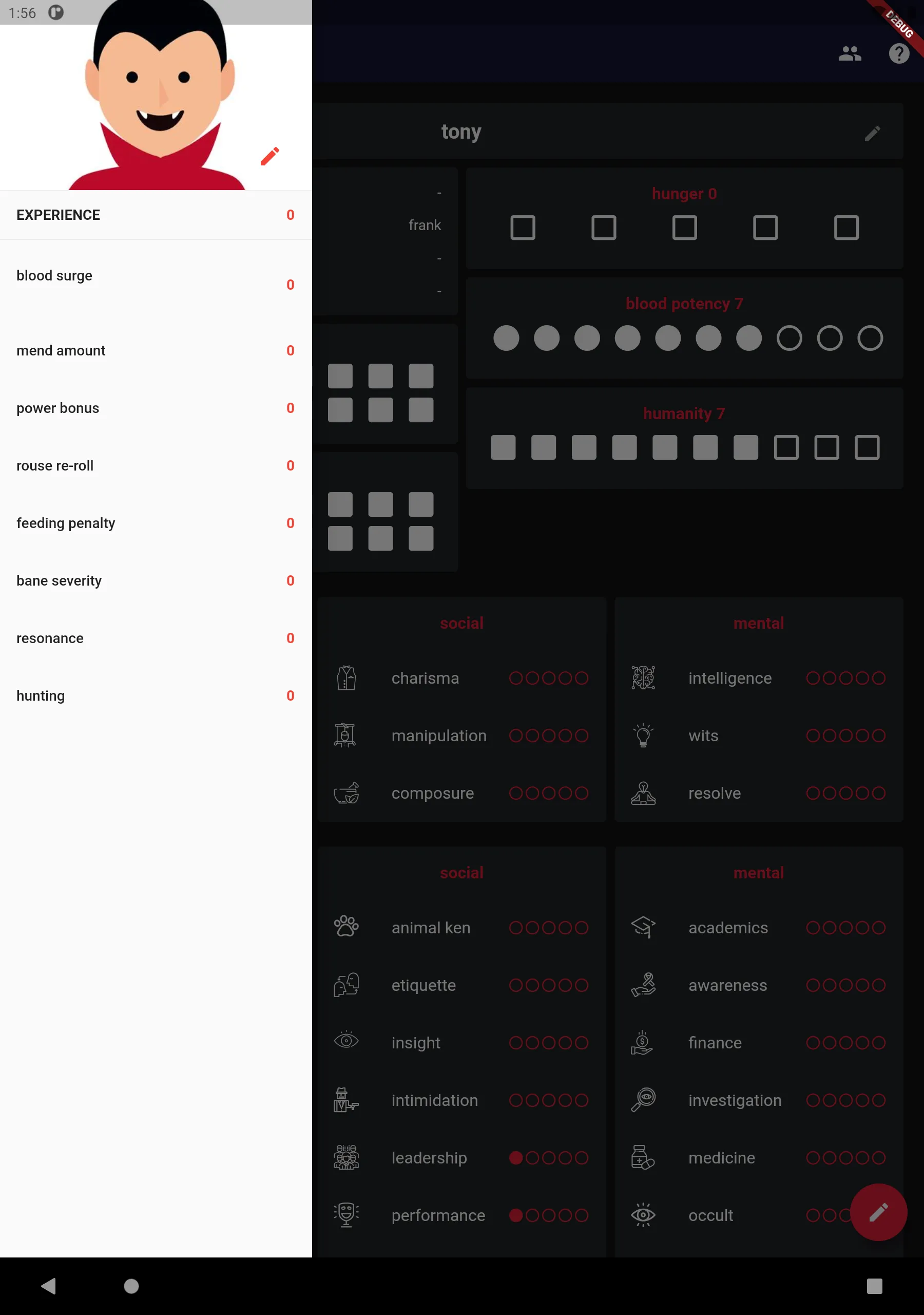 D10 Character Sheet | Indus Appstore | Screenshot