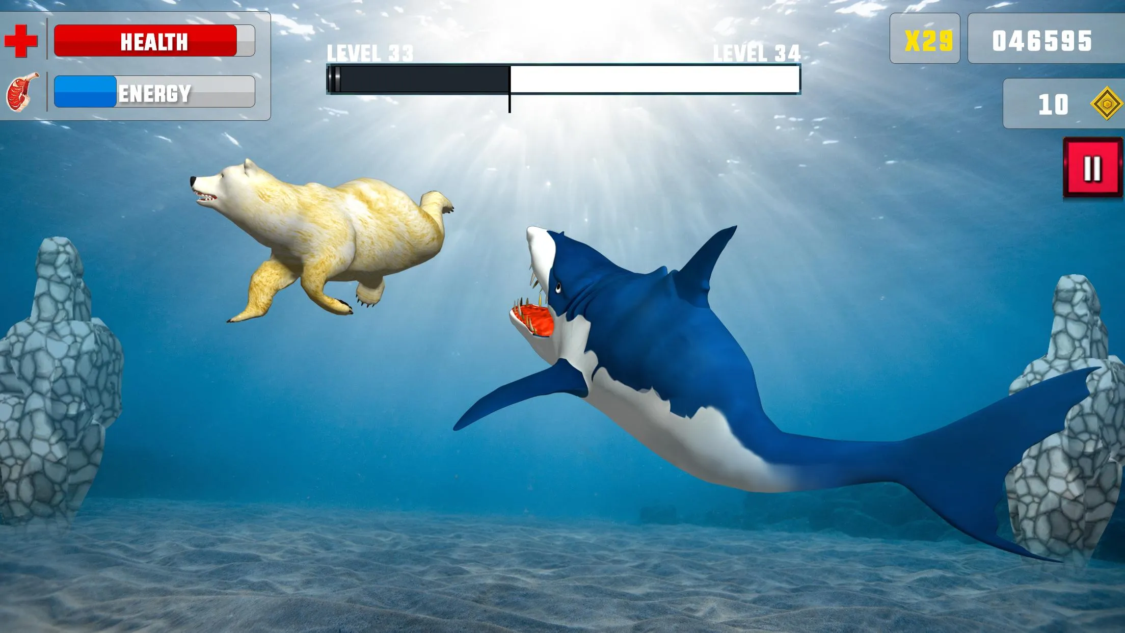 Shark Attack Fish Hungry Games | Indus Appstore | Screenshot