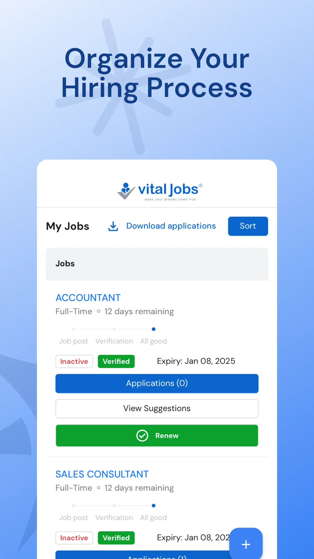 Vital Jobs India - Employer | Indus Appstore | Screenshot