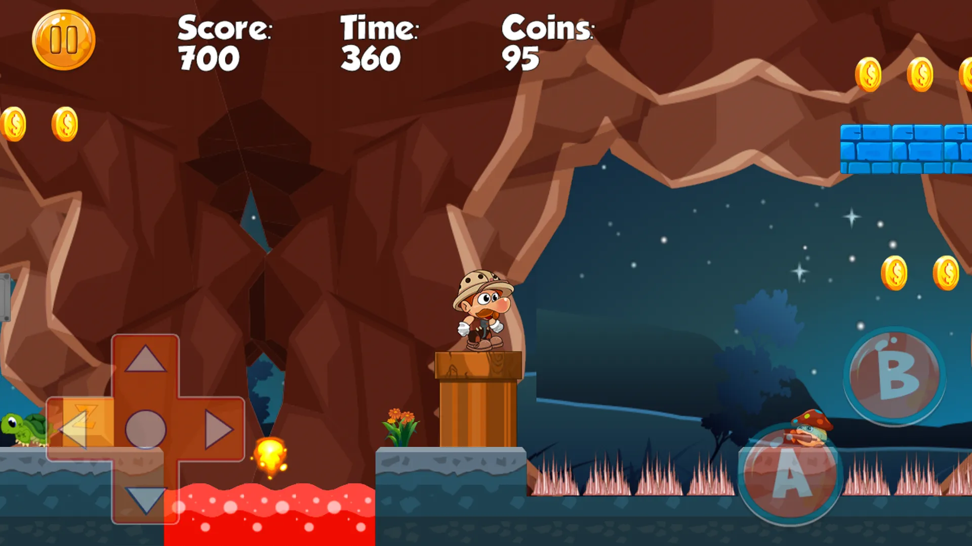 Super Dino Bros - Jungle World | Indus Appstore | Screenshot