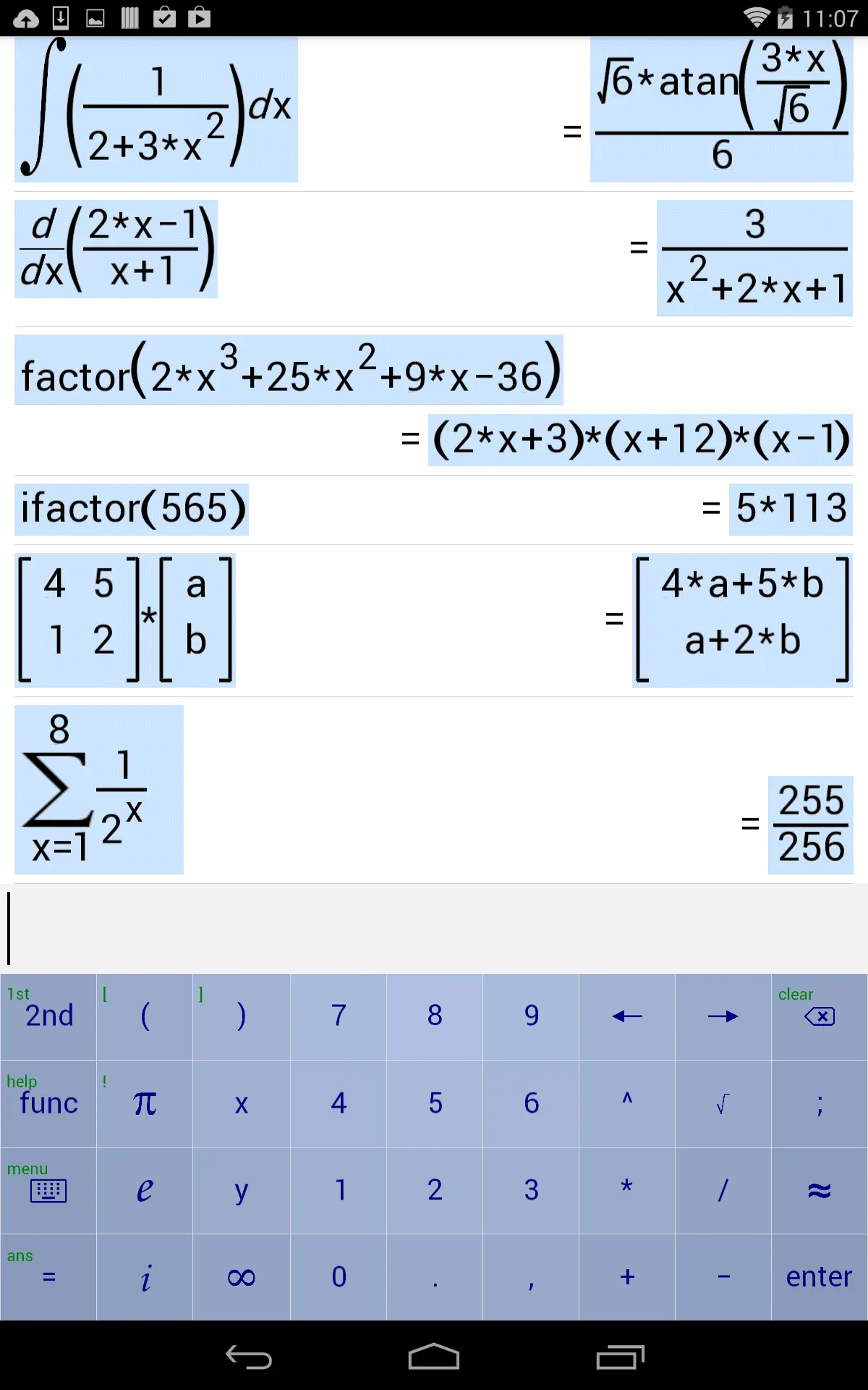 Symbolic Calculator | Indus Appstore | Screenshot