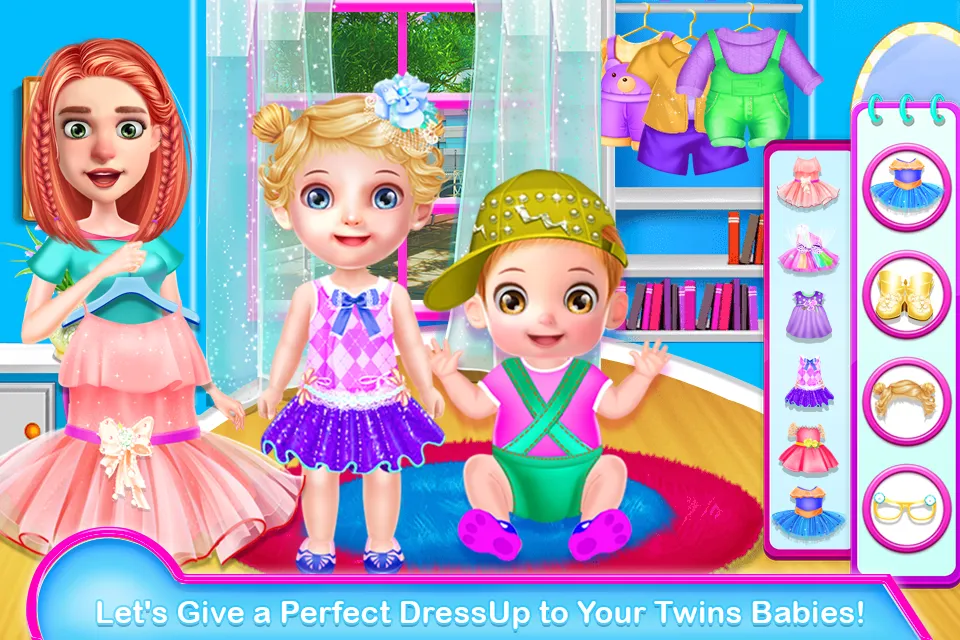 Twins Chic Baby Nursery Game | Indus Appstore | Screenshot