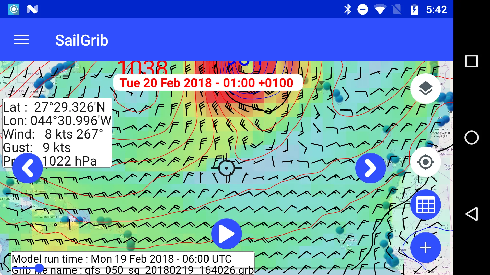 Marine Weather | SailGrib | Indus Appstore | Screenshot