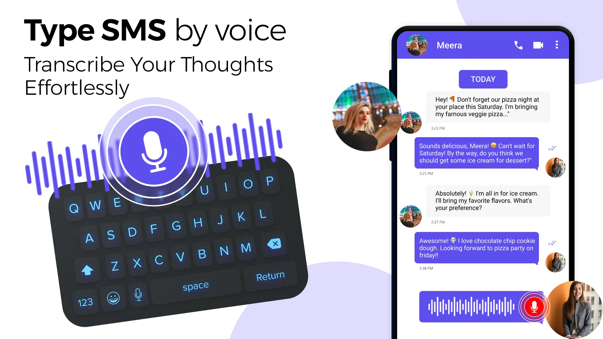 Voice sms typing: SMS by voice | Indus Appstore | Screenshot