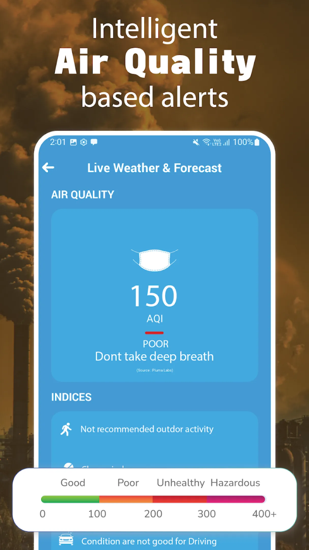 Weather & AQI Air Quality App | Indus Appstore | Screenshot