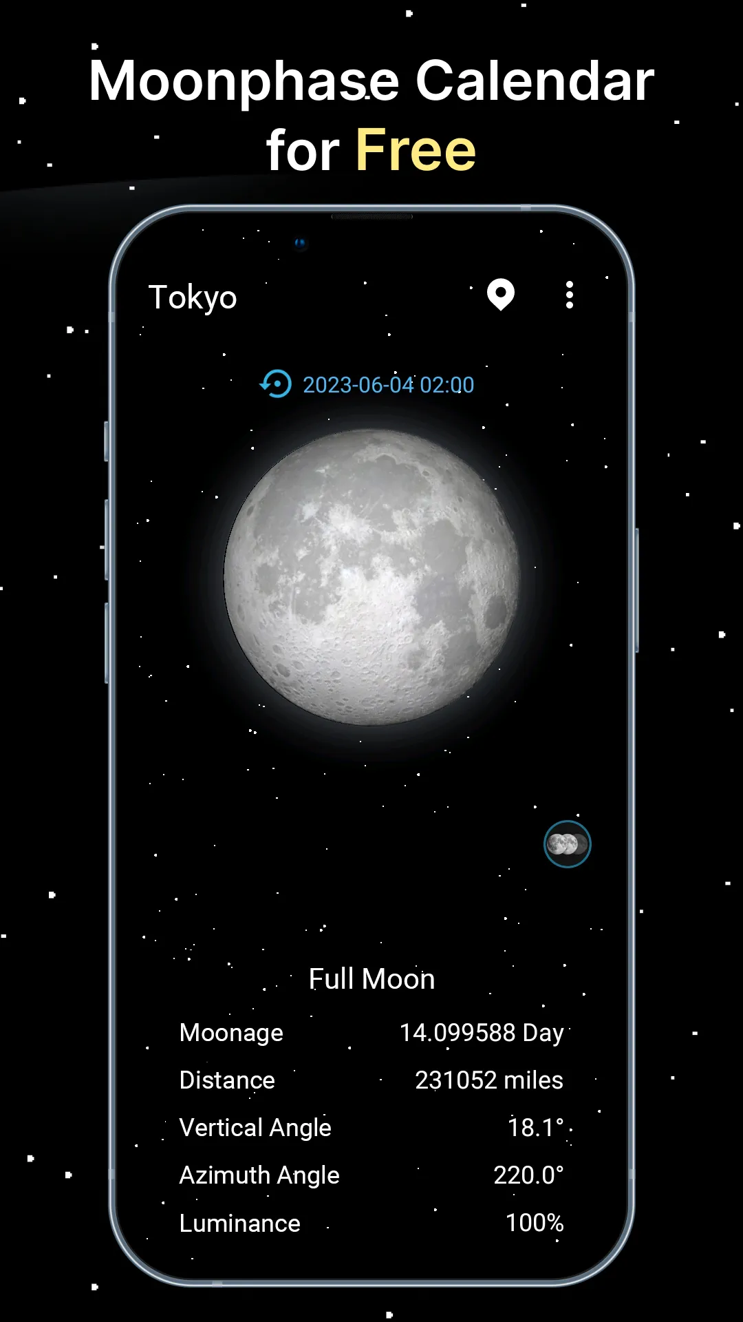 Moon Phase Calendar | Indus Appstore | Screenshot