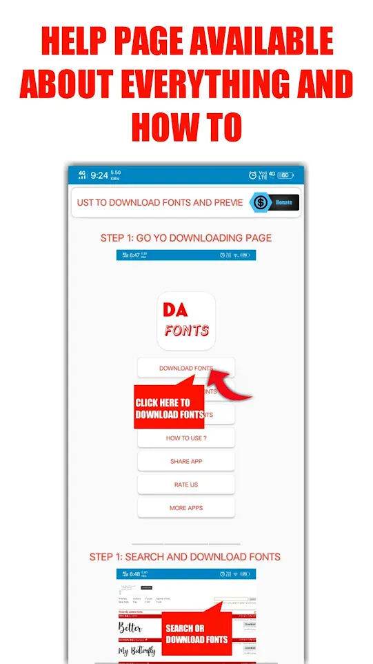 DA FONT'S | Indus Appstore | Screenshot