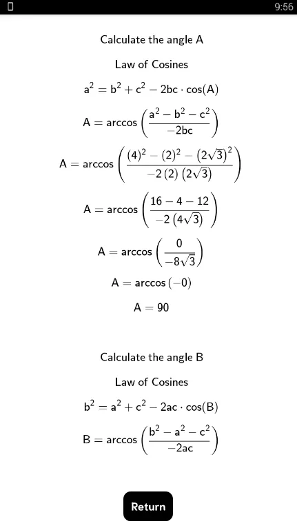 Trigonometry assistant | Indus Appstore | Screenshot