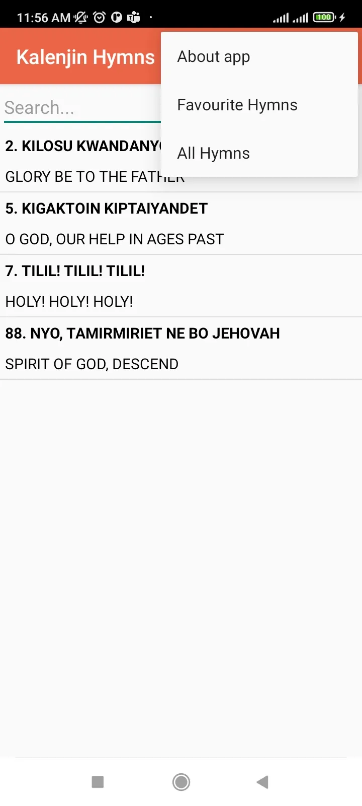 Kalenjin Hymns | Indus Appstore | Screenshot