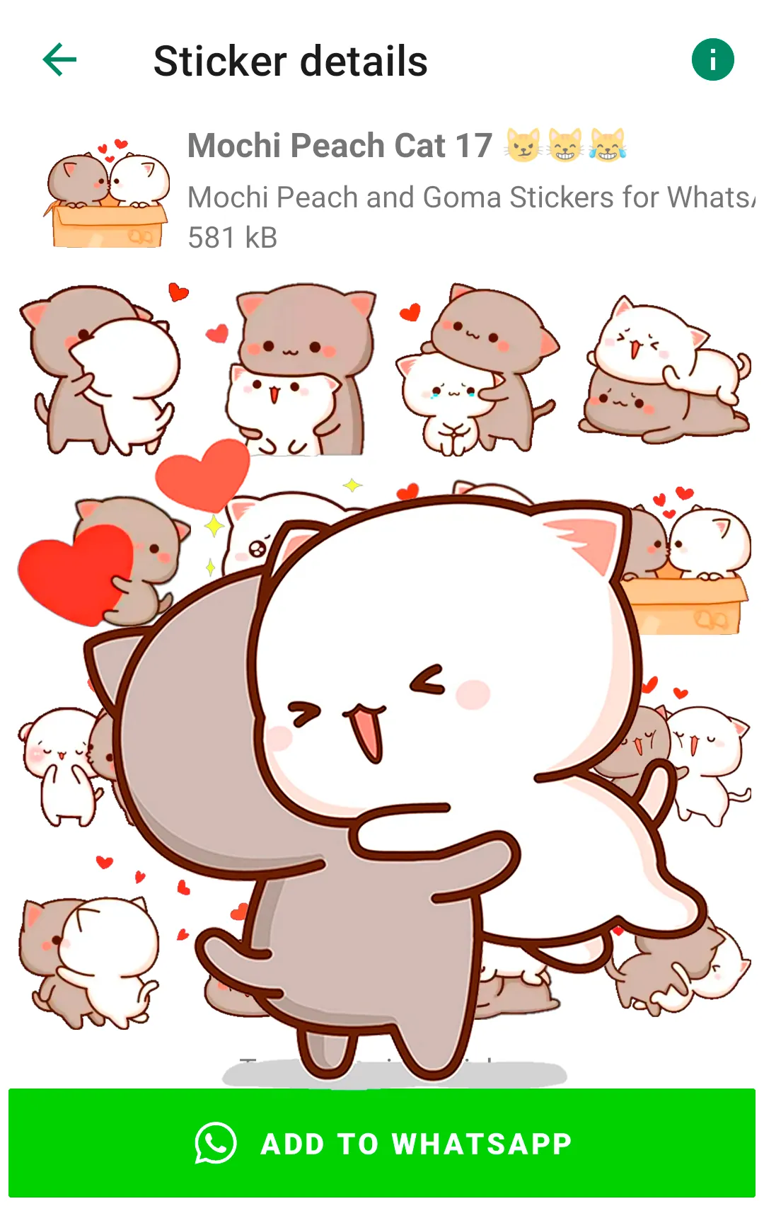 Mochi Cat Stickers WASticker | Indus Appstore | Screenshot