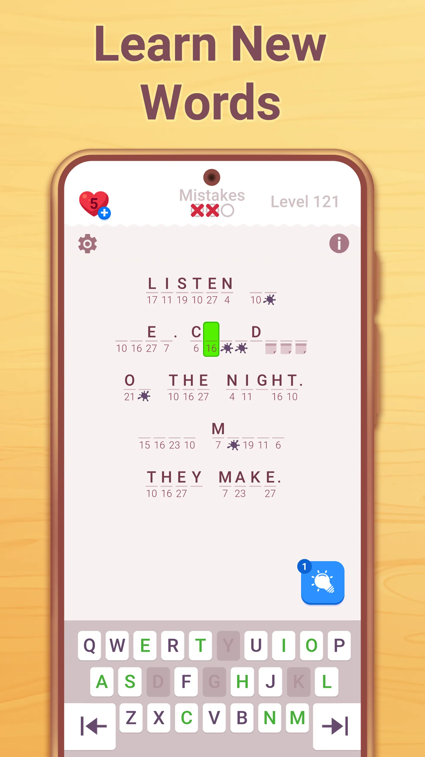 Cryptogram - Word Brain Puzzle | Indus Appstore | Screenshot