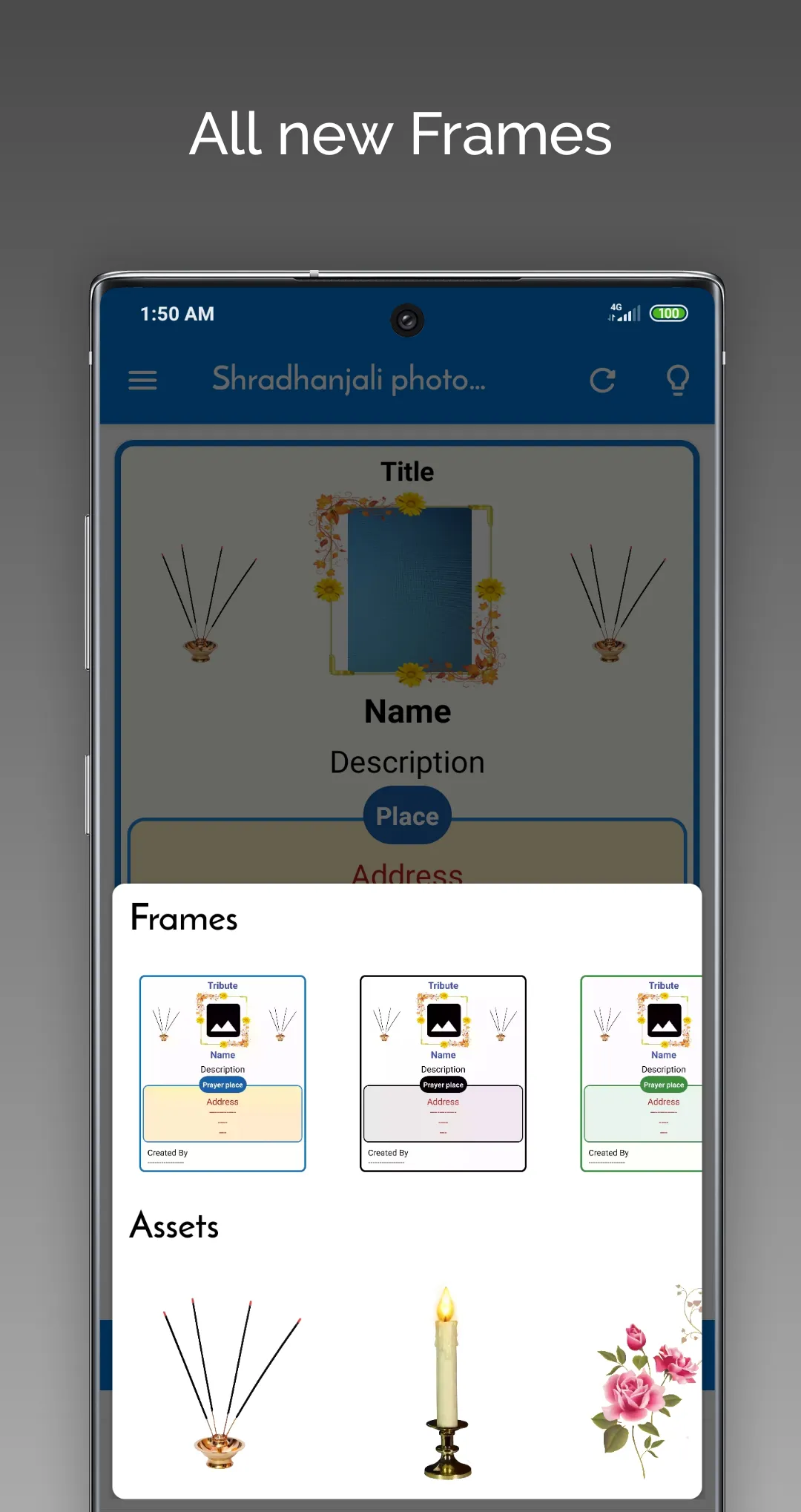 Shradhanjali photo frame | Indus Appstore | Screenshot