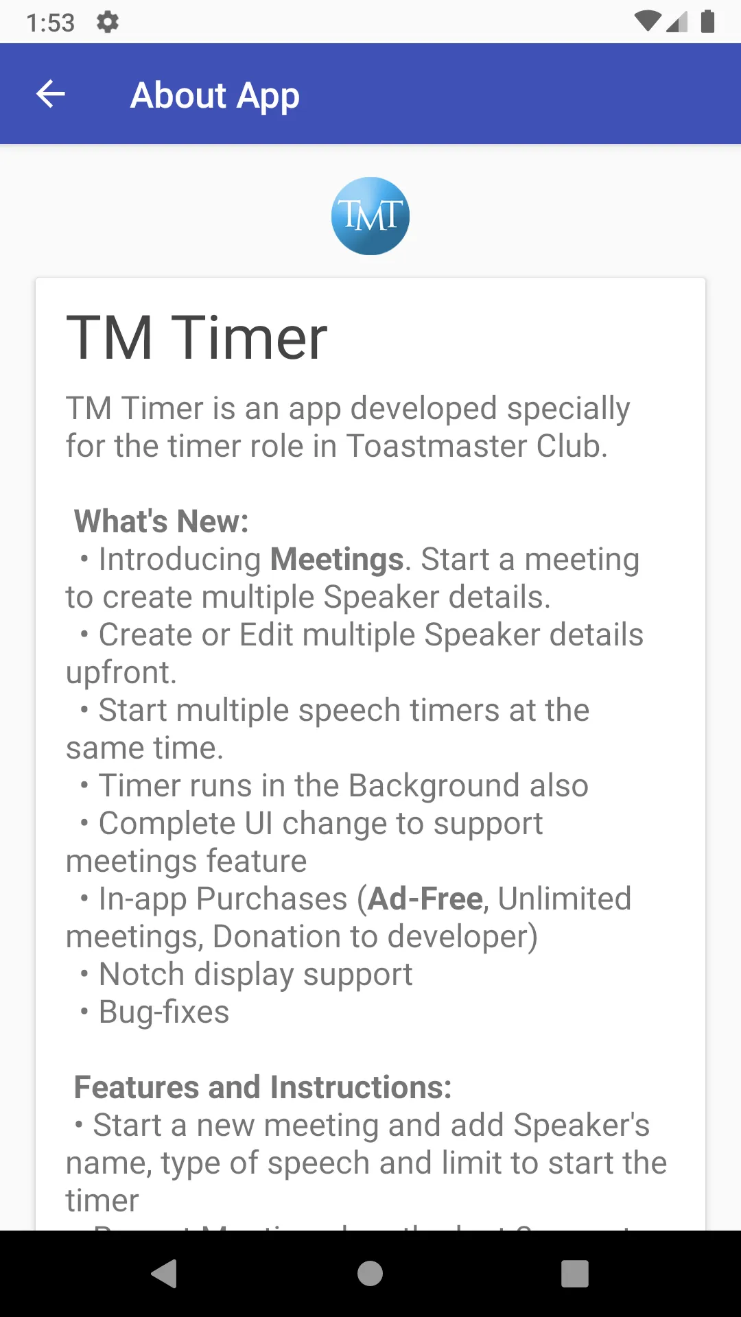 ToastMasters Timer App | Indus Appstore | Screenshot