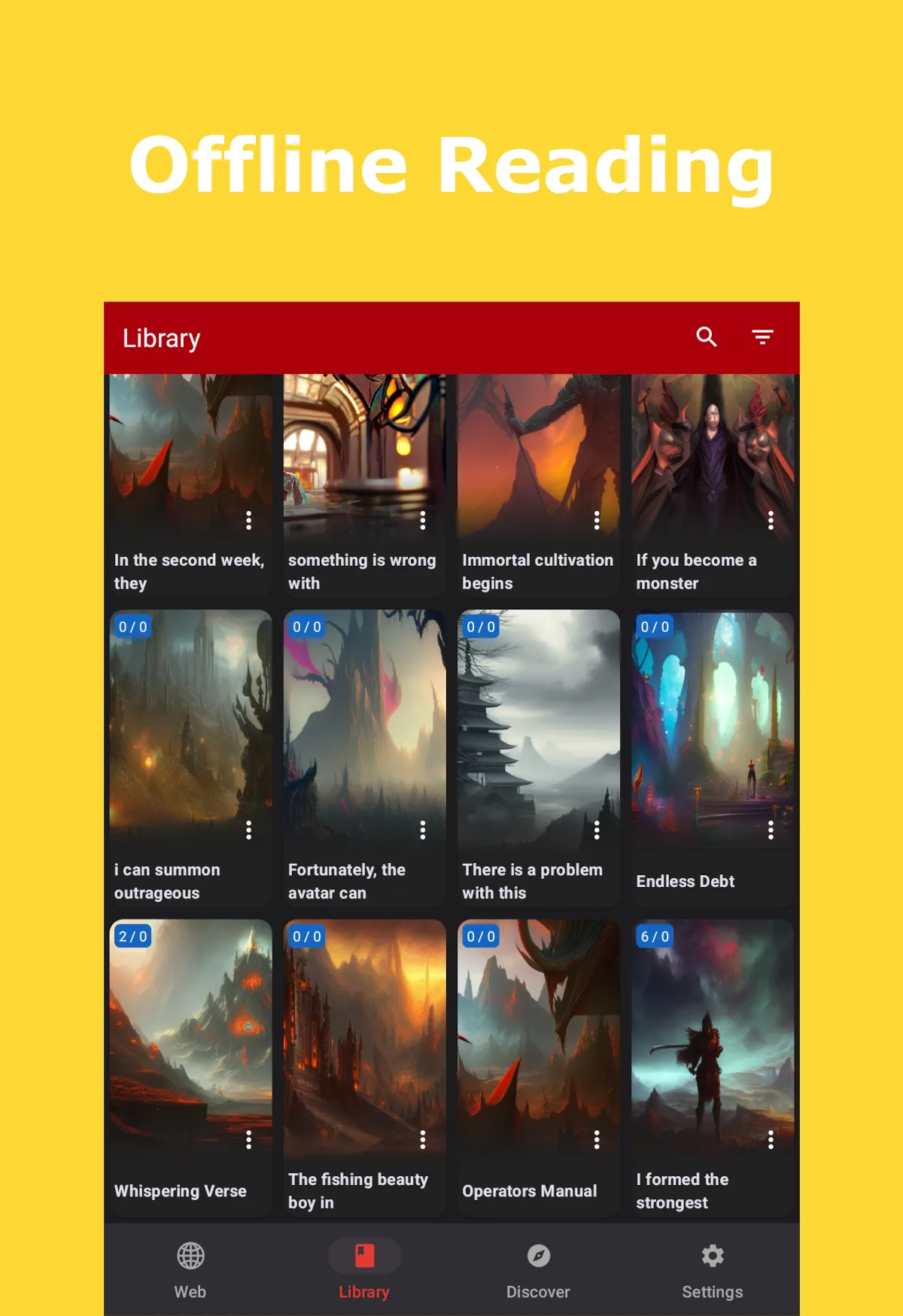Webu - Web Novel Reader | Indus Appstore | Screenshot
