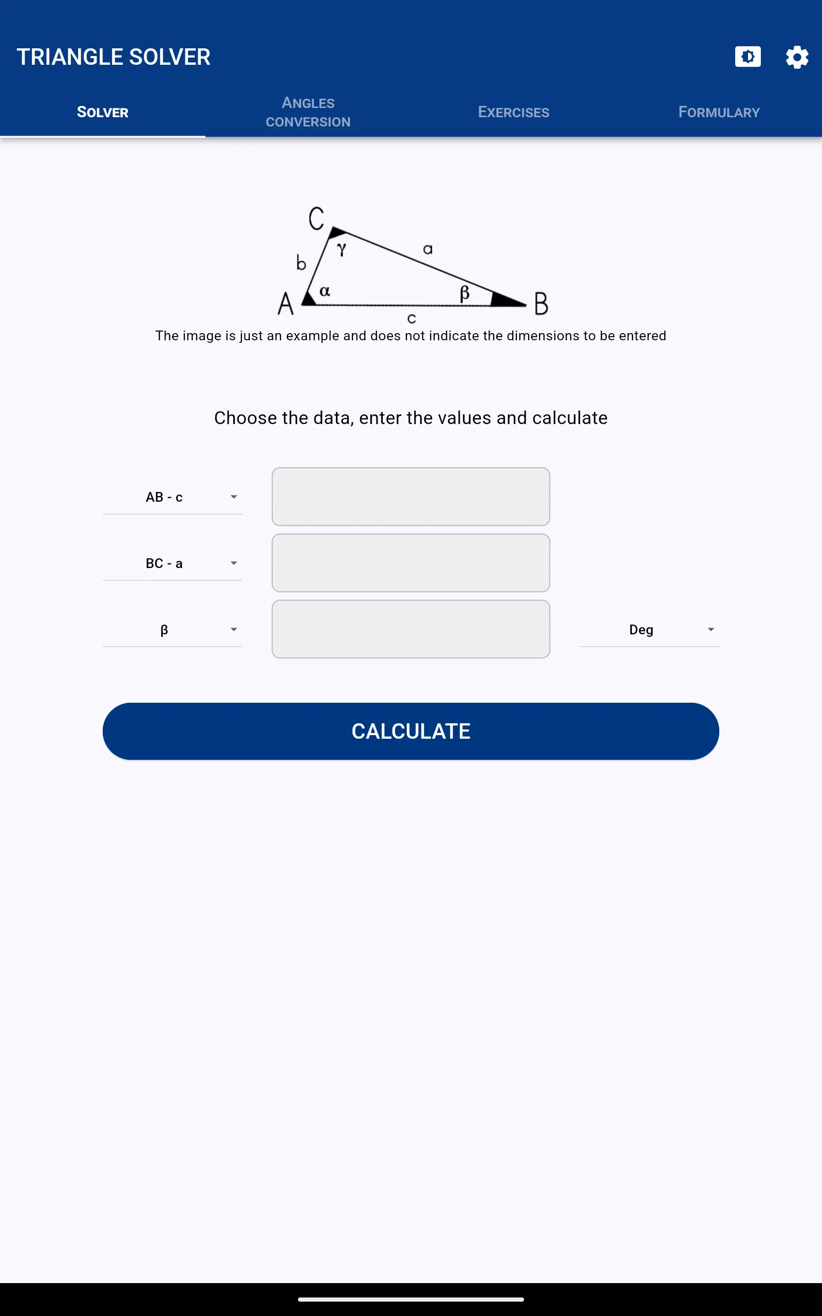 Triangle solver | Indus Appstore | Screenshot