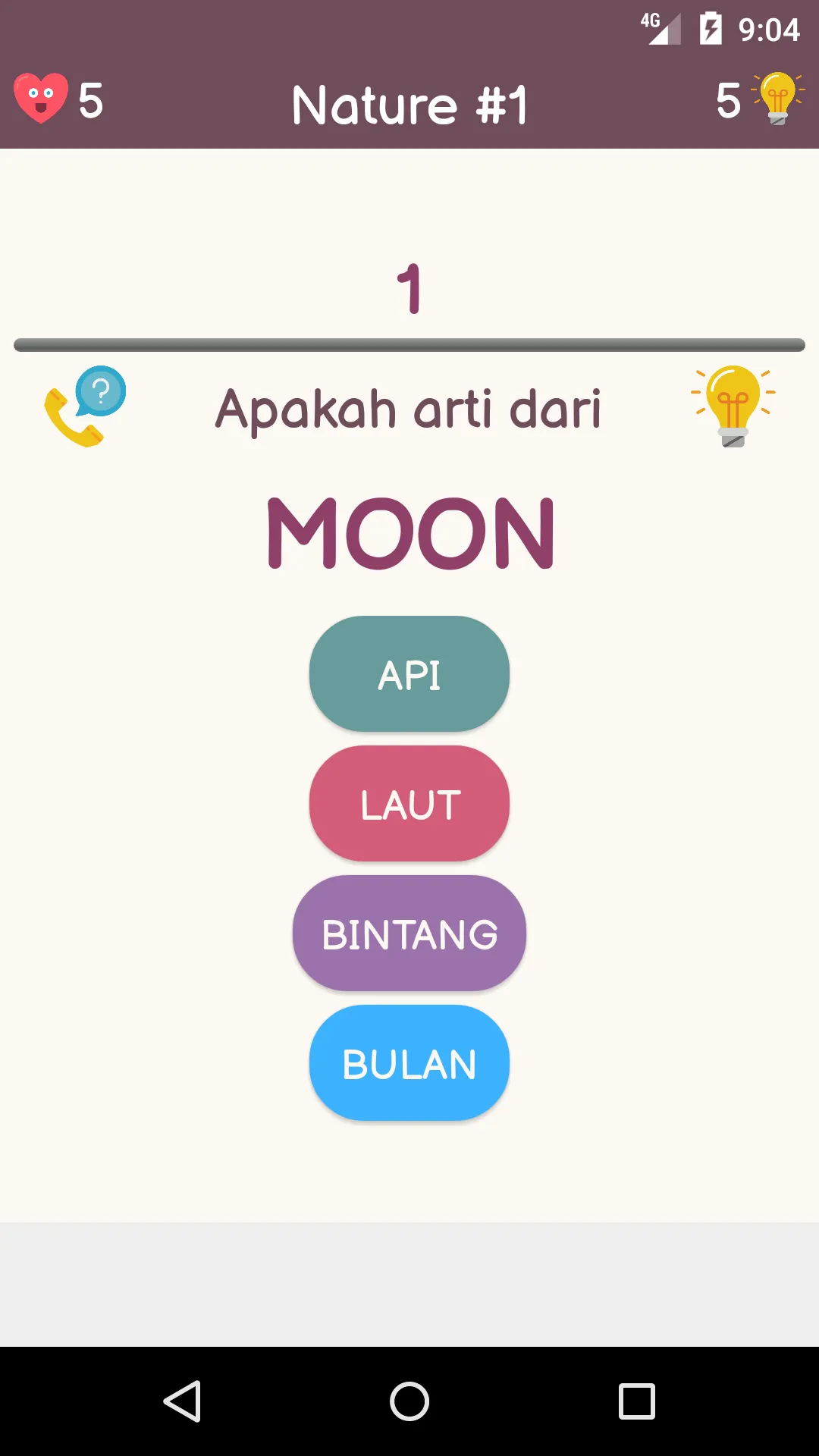 Kuis Bahasa Inggris - Kubis | Indus Appstore | Screenshot