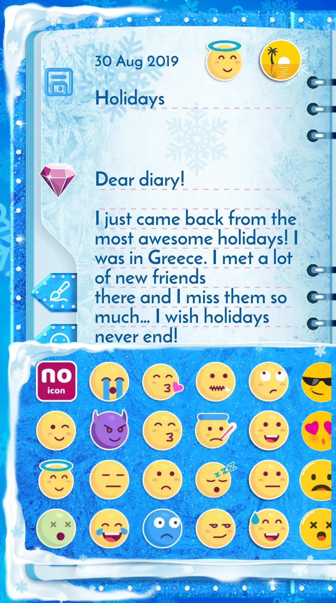 Winter Princess Diary (with lo | Indus Appstore | Screenshot