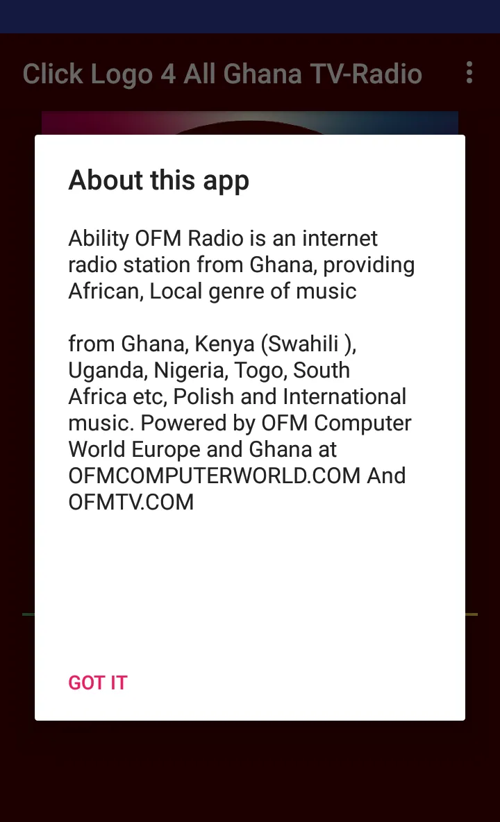 Ability OFM Radio | Indus Appstore | Screenshot