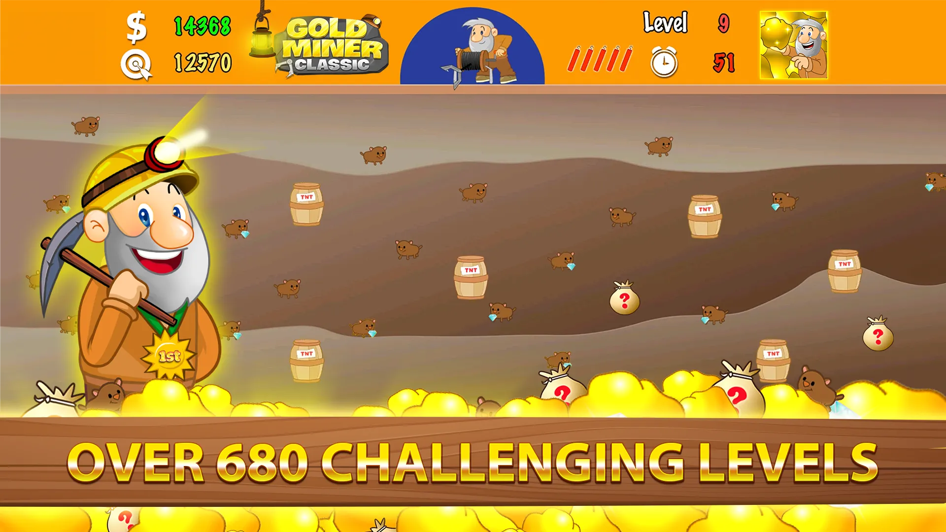 Gold Miner Classic: Gold Rush | Indus Appstore | Screenshot