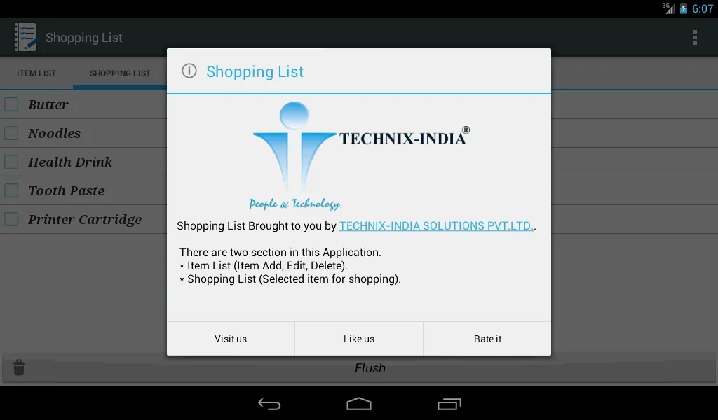 Shopping List | Indus Appstore | Screenshot