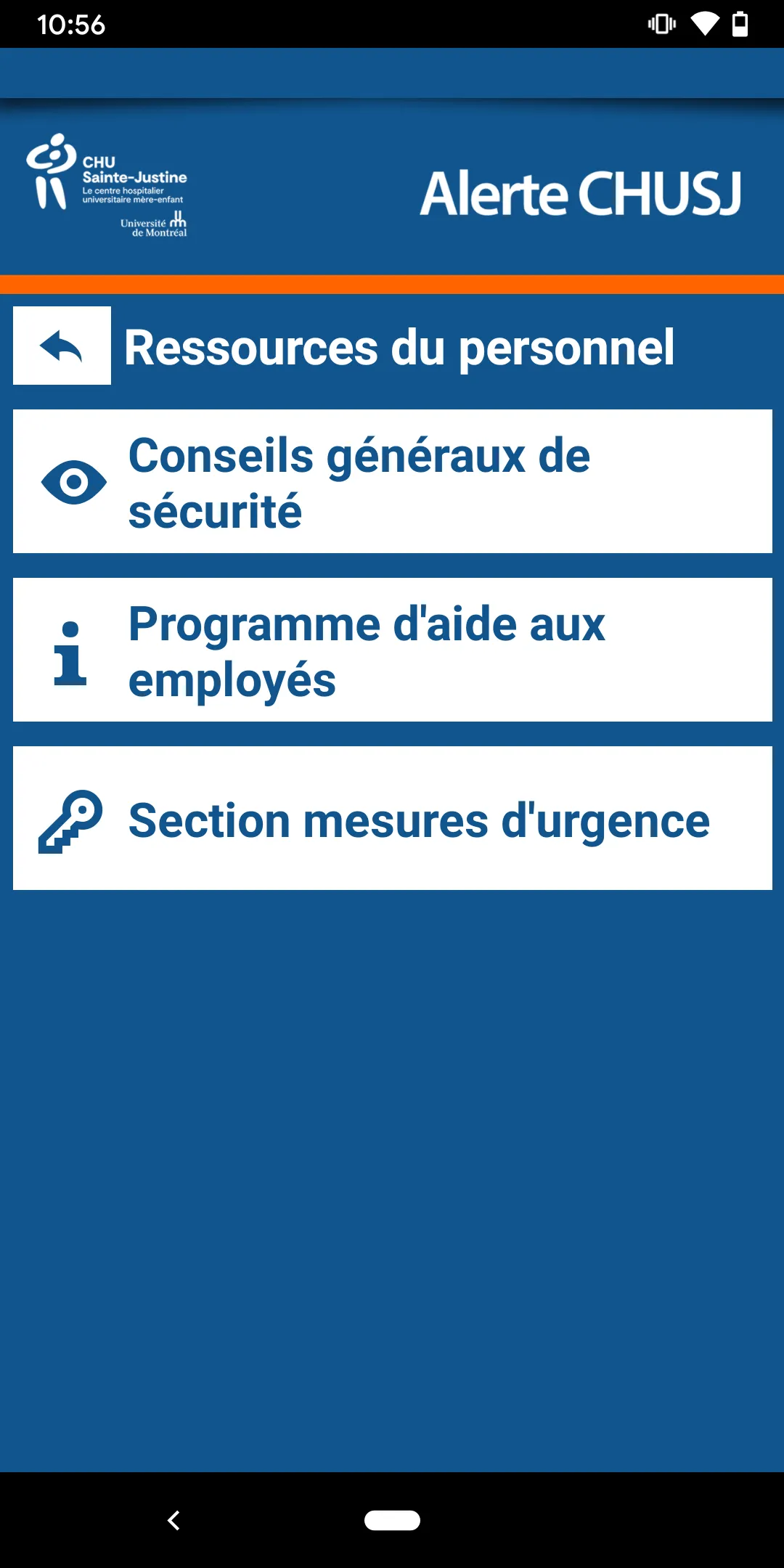 Alerte CHUSJ | Indus Appstore | Screenshot