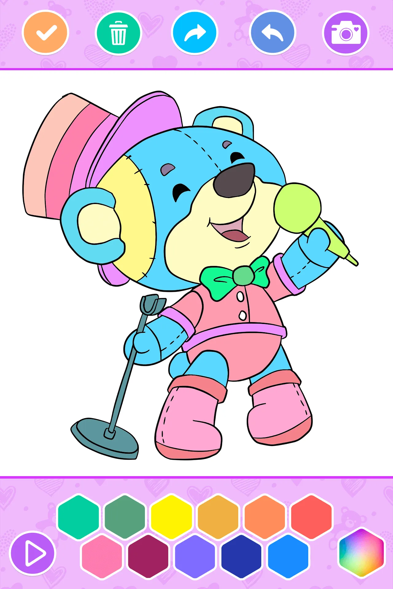 Teddy Bear Coloring Book | Indus Appstore | Screenshot