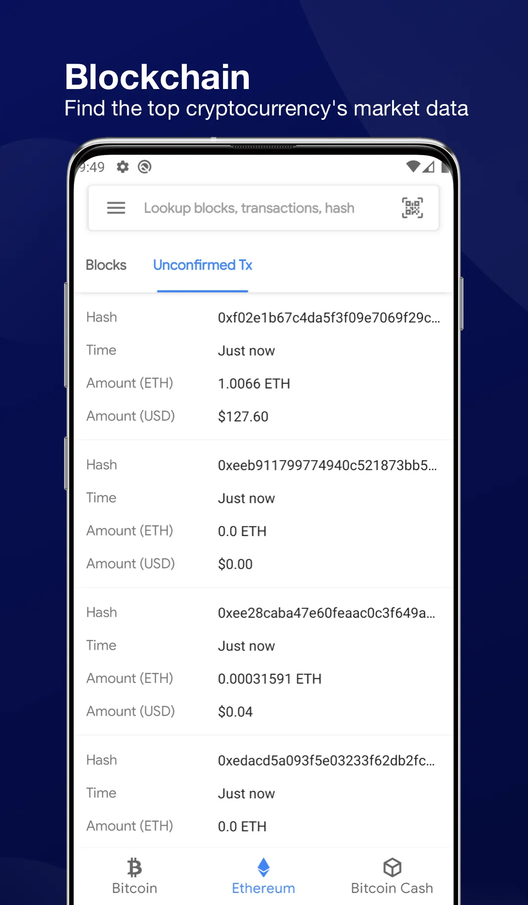 Blockchain Dashboard | Indus Appstore | Screenshot