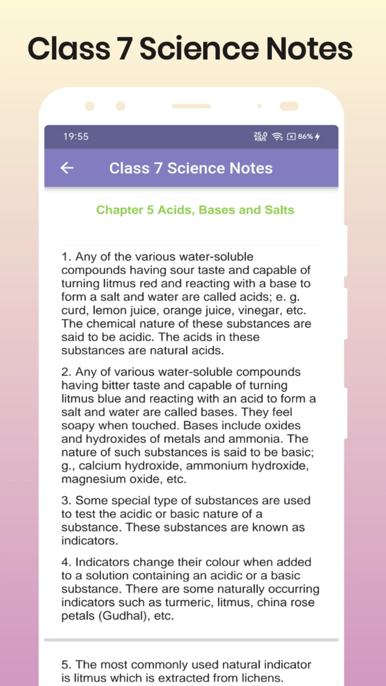 Class 7 Science Notes | Indus Appstore | Screenshot