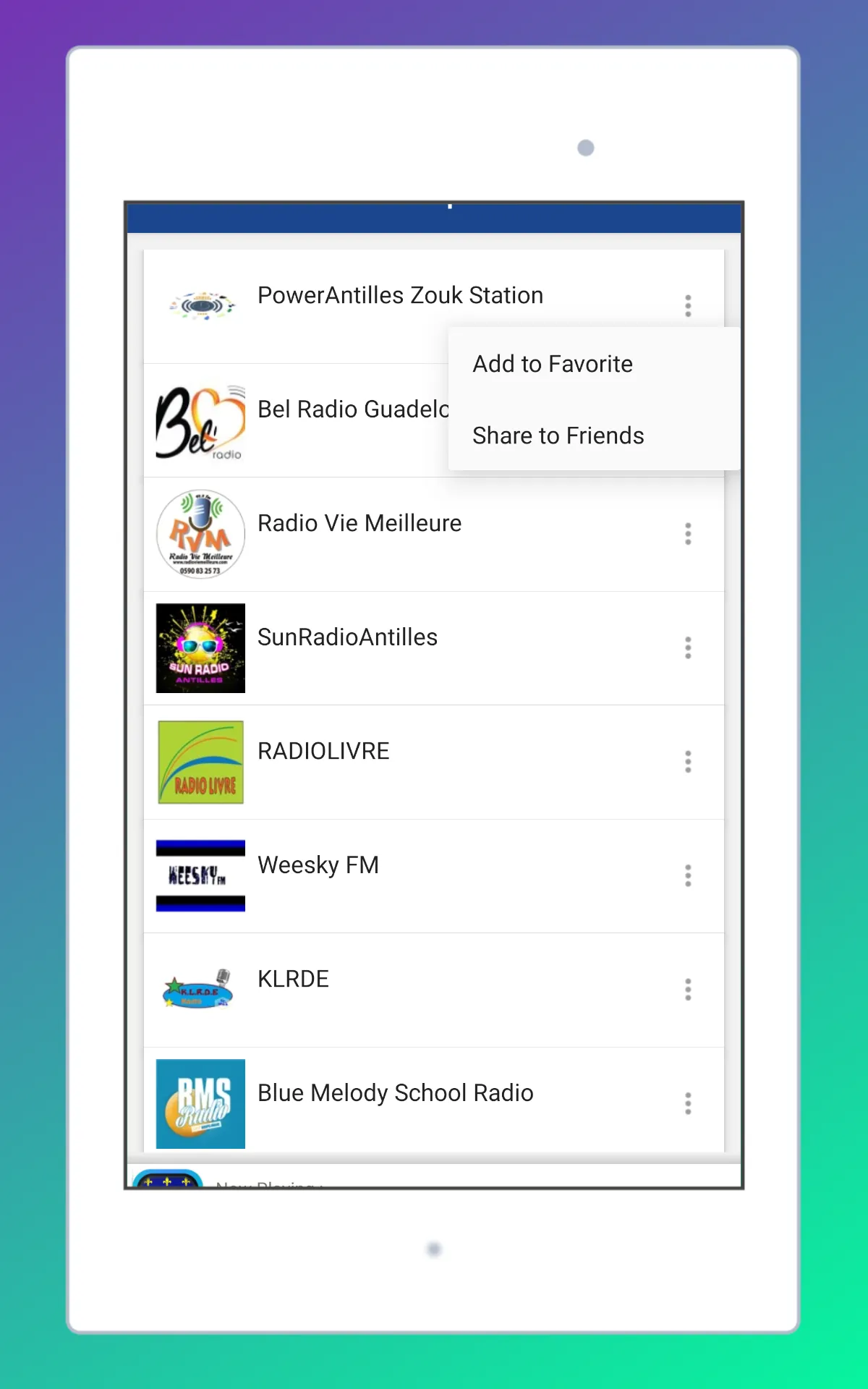 Radio Guadeloupe: Radio online | Indus Appstore | Screenshot