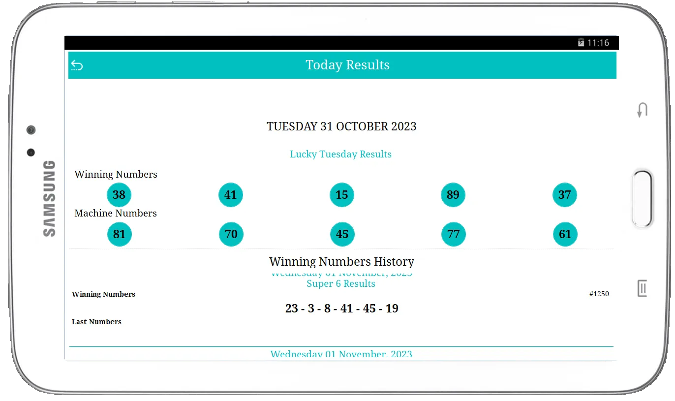 Ghana Lotto Results | Indus Appstore | Screenshot