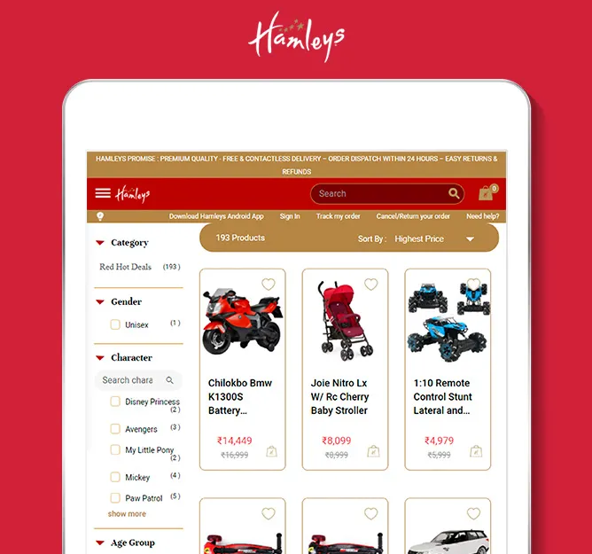 Hamleys® Toys & Gifts for Kids | Indus Appstore | Screenshot