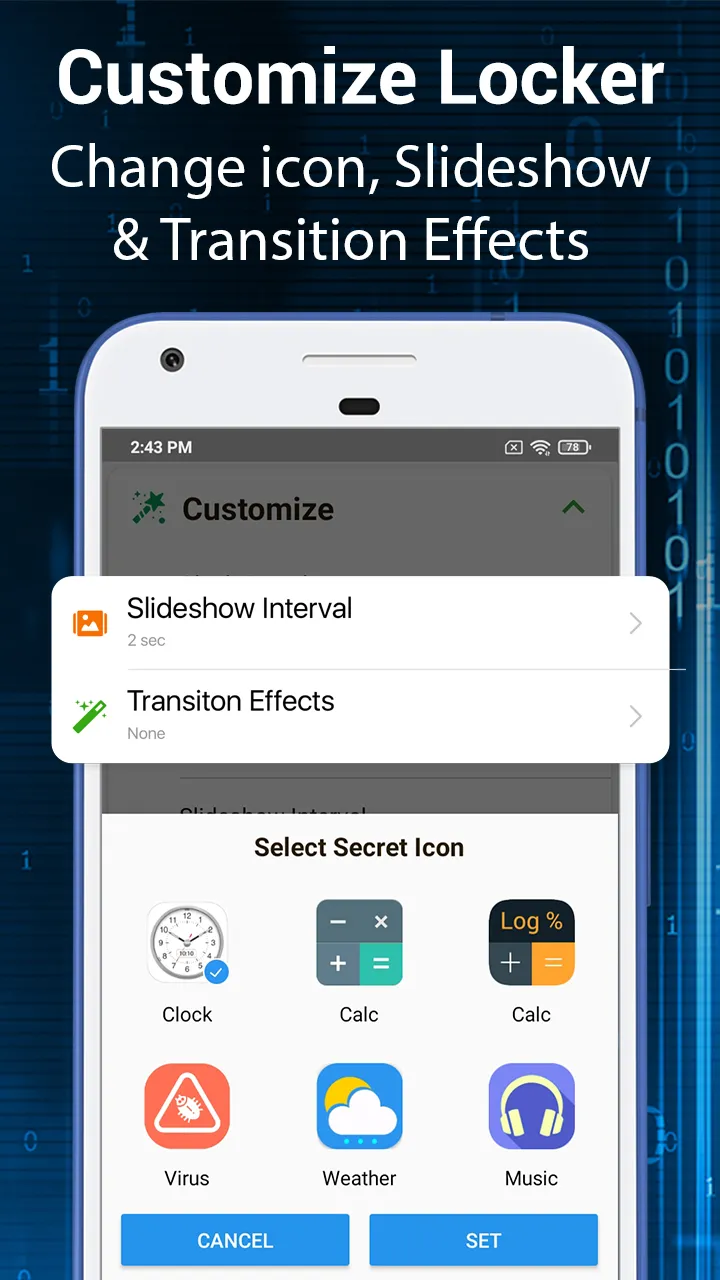 Clock Vault-Hide Photos,Videos | Indus Appstore | Screenshot