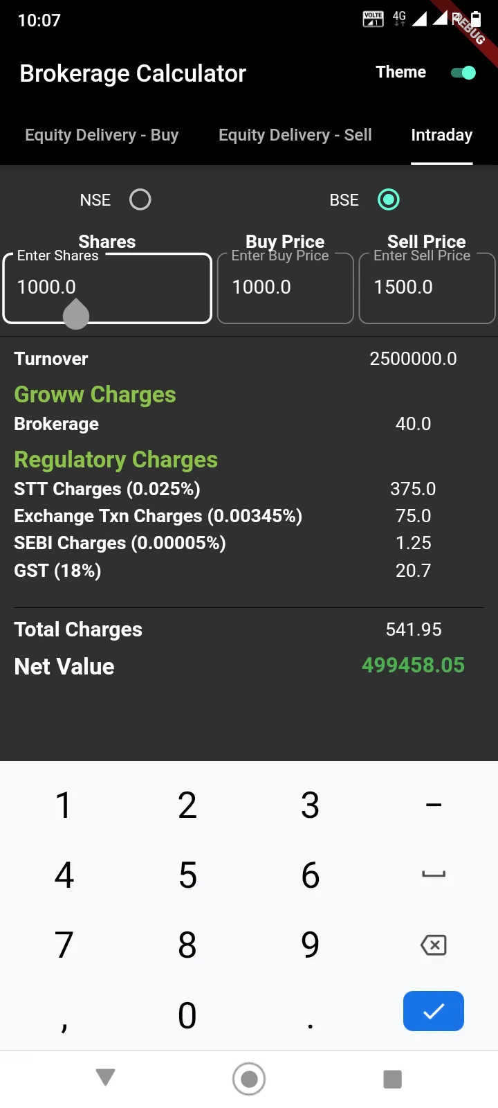 Grow Brokerage Calculator | Indus Appstore | Screenshot